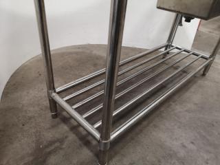Stainless Steel Bench w/ Built-in Sink
