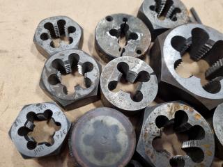 21x Pipe Thread Dies, Assorted Sizes