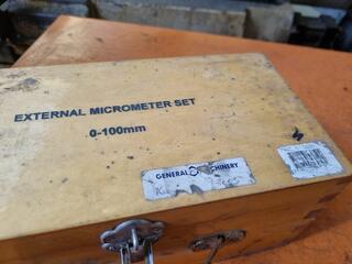 Kinchrome 0-100mm Outside Micrometer Set