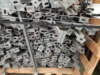 Assorted Pallet Racking Horizontal Panel Support Brackets, Large Lot