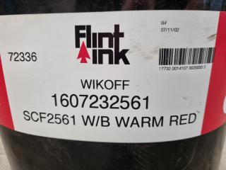 Flint Ink WikOff Water Based Printing Ink, Warm Red, 20kg Bucket
