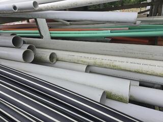 Assorted PVC pipes