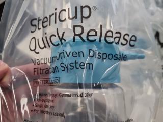 Millipore Stericup Vacuum Driven Disposable Filtration System Cups