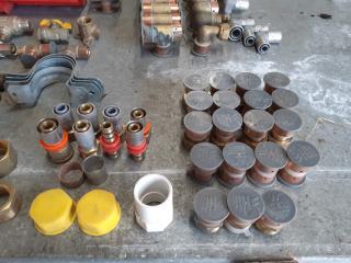 2 x Trays of various pipe fittings.