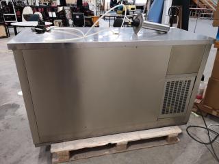 Stainless Steel Commercial Beer Fridge w/ Tap (Faulty)