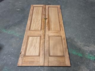Vintage Wood Interior Double Door