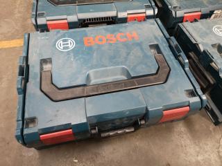 6x Bosch Plastic Stackable Power Tool Storage Cases