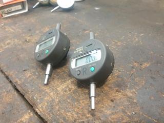 2 x Mitutoyo Digital Dial Gauges