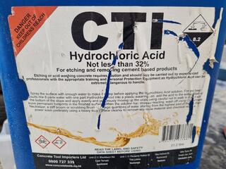 CTI Hydrocloric Acid, 32%, Partial 21.2L jug