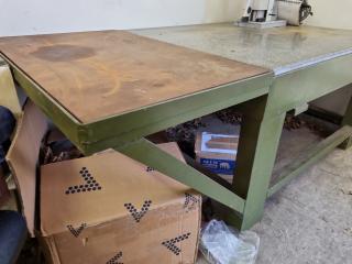 Heavy Steel Table w/ 150mm Thick Granite Surface