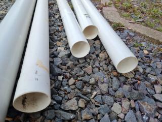 5x Lengths of PVC Plumbing Pipe