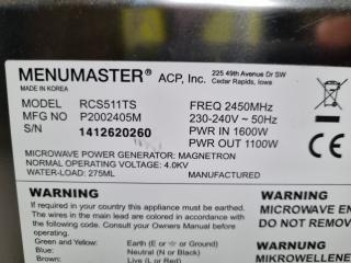 MenuMaster Commercial 1100W Microwave Oven, Damaged cord