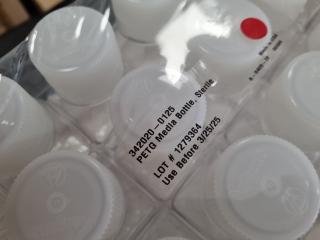 Bulk Lot of Laboratory Petri Dishes, Sterile Storage Bottles, New,