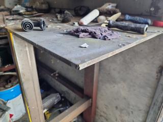 Heavy Steel Workbench Table