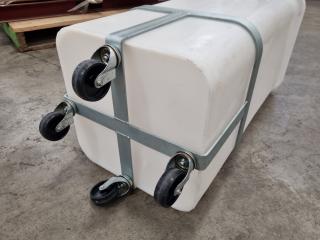 Food Grade Plastic Bin w/ Trolley