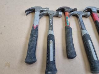 Assortment of 7 Claw Hammers