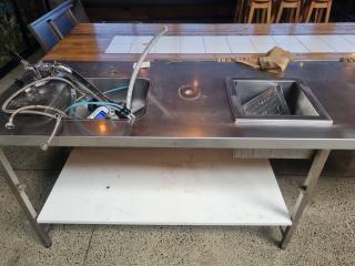 Large Stainless Bench 