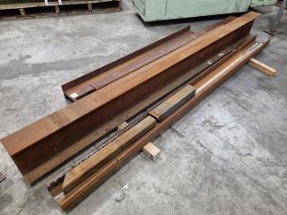 5x Assorted I-Beam & Channel Steel