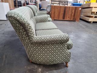 Vintage 3-Piece Lounge Sofa & Chairs Set