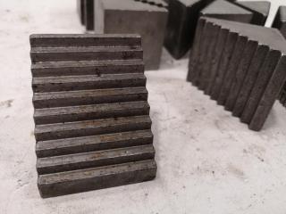 6x Pairs + 3x Loose Blocks of Mill Stepped Angle Blocks