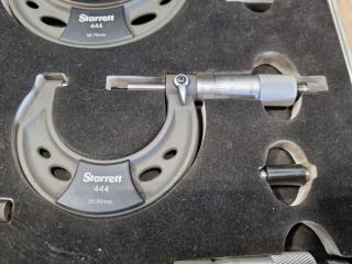 Starrett 6-Piece Outside Micrometer Set