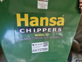 Towable Hansa Model-C7 Petrol Chipper 
