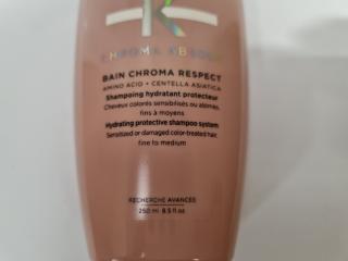 3 x Kérastase Bain Chroma Respect Shampoo 250ML