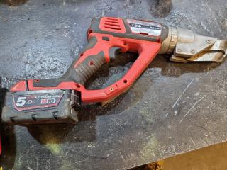 Milwaukee Cordless 18 Gauge Single Cut Shear w/ Battery & Charger