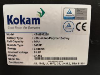 Kokam 75Ah Lithium Ion Polymer Battery
