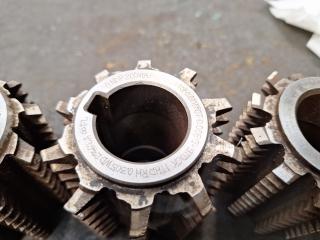 5 x Gear Hobber Cutters