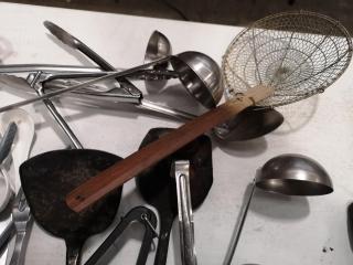 Assorted Lot of Commercial Kitchen & Restaunt Utensils