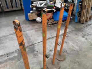 Heavy Duty Self Standing Workshop Safety Fencing Poles