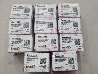 11x Rexroth Compact Linear Bearings, 35mm, New