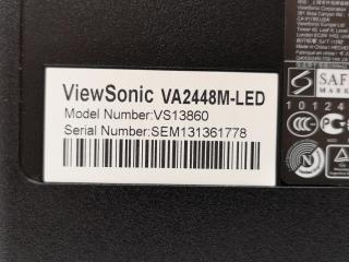 ViewSonic 23.6" LED Computer Monitor