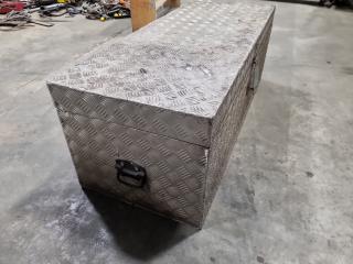 Checker Plate Steel Toolbox w/ Contents