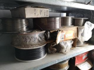 11x Assorted Partial Used Welding Wire Spools