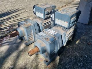 2 x Electric Motors with Reduction Boxes