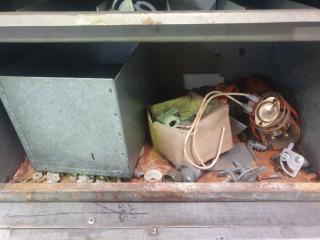 Steel Cabinet and Contents