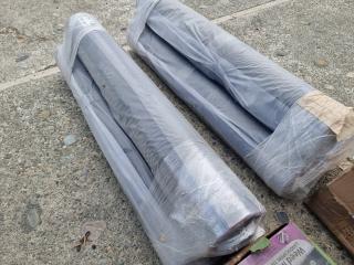 6 New Rolls of 50M 915mm Weed Control Fabric with Pins