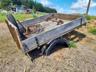 Assorted Vintage Ford Jailbar Truck Frames and Components