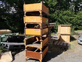 5x Industrial Heavy Duty Stackable Stillages