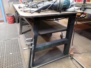 Heavy Steel Workshop Workbench