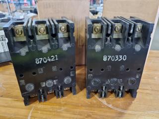 2x Culter Hammer 3-Pole Circuit Breakers