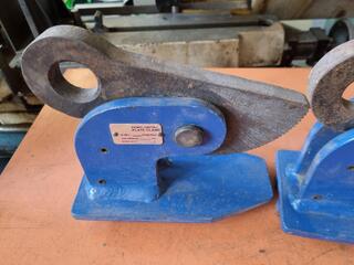 2x Titan Horizontal Plate Clamps, 3-Ton Capacity Combined