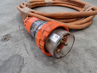 8 Metre 32AMP 500V 50Hz 3 Phase Extension Lead