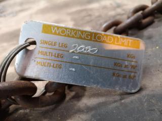 2000kg Single Leg Lifting Chain Set