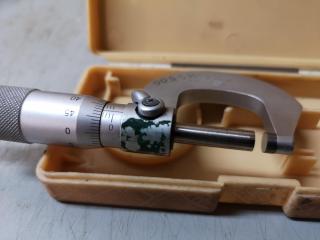 Mitutoyo Outside Micrometer 0-25mm w/ Case