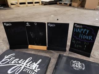 Rustic Chalk Writable Signage for Cafe Restaurant