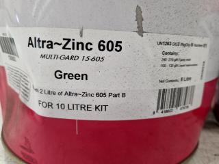 Carboline Altra-Zinc 605 Multiguard 15605 Primer, Green & Part B