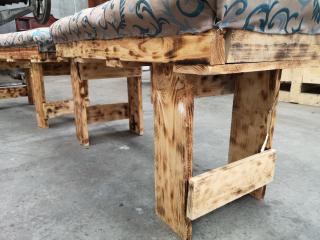 Pair of Custom Rustic Styled Bench Seats